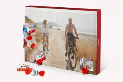 un calendrier de l'avent personnalisé avec une photo