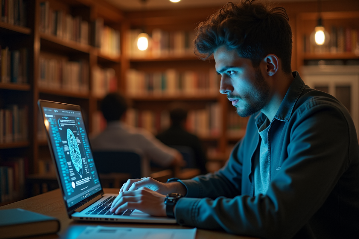 étudiant ordinateur
